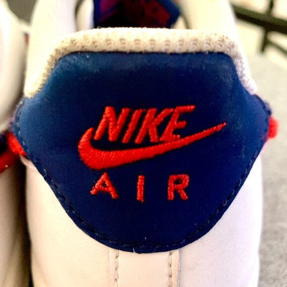 Nike Air Force 1 3D Chenille Swoosh Low Top Sneakers White Red 5.5Y Y2K Classic - Picture 8 of 12